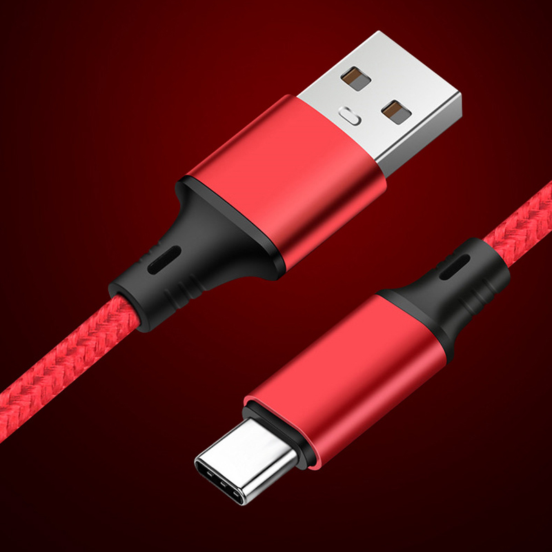 Custom USB 2.0 To Type C Nylon Braided Fast Charging Cable