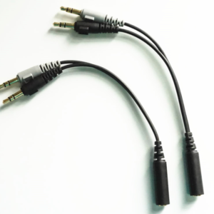 PA13 Factory OEM 3.5mm 2 in 1 Audio Cable 0.15M 0.5M 1M 2M