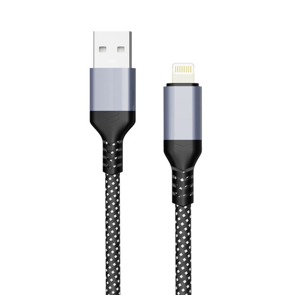 PJ-AC002(HQ/PM)Factory OEM Nylon Braided  USB A to Lighting 2A-3A